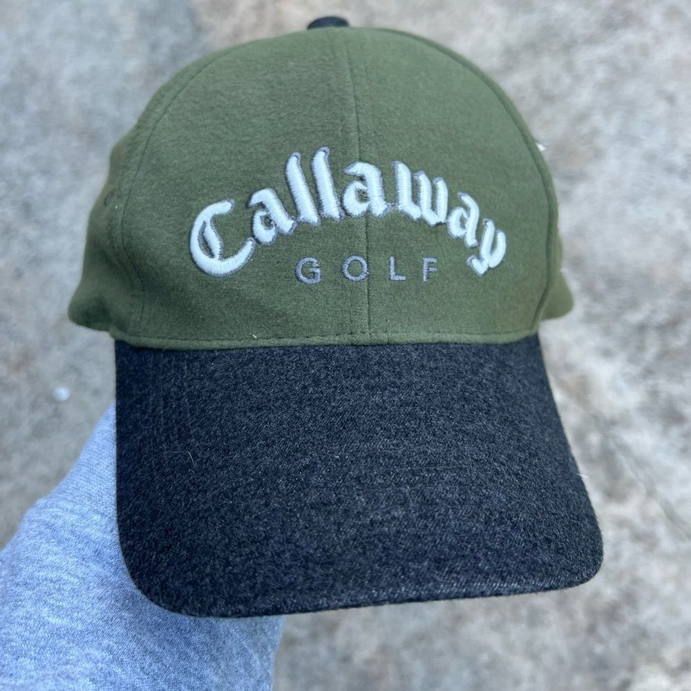 Vintage Callaway Golf Felt Strap Back Hat